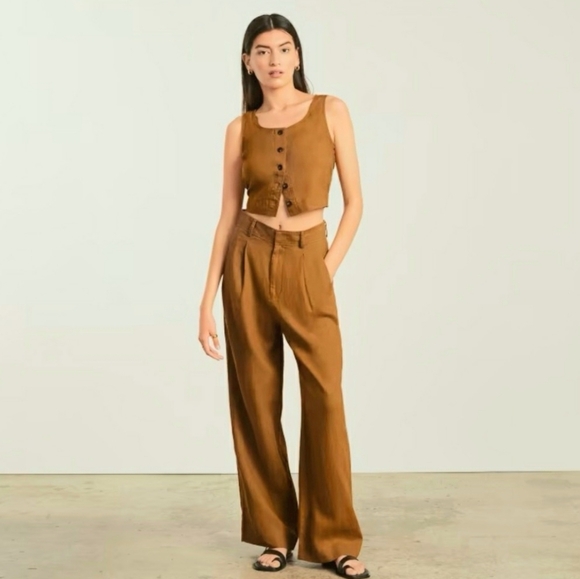 Everlane The Linen Way High Drape Pants - Picture 9 of 9